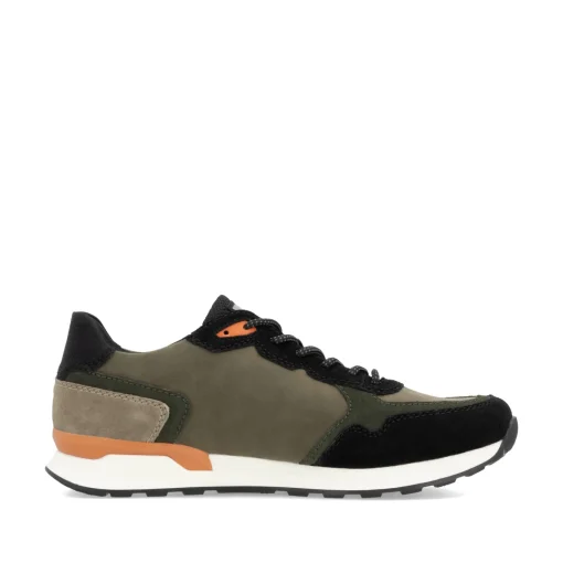 Rieker Herren Sneaker Low khaki-schwarz