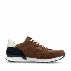 Rieker Herren Sneaker Low nut-brown ocean-blue