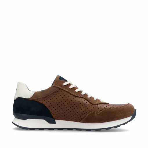 Rieker Herren Sneaker Low nut-brown ocean-blue