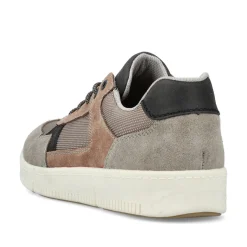 Rieker Herren Sneaker Low platingrau-nussbraun