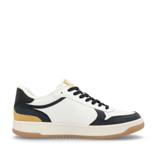Rieker Herren Sneaker Low cremeweiß-schwarz
