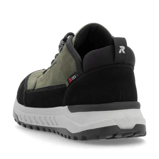 Rieker Herren Sneaker Low khaki-schwarz