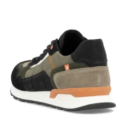 Rieker Herren Sneaker Low khaki-schwarz