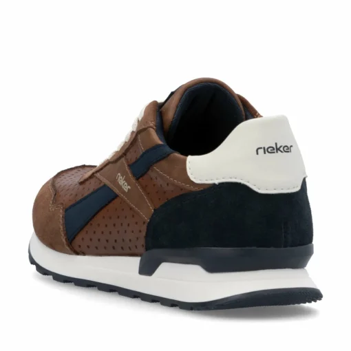 Rieker Herren Sneaker Low nut-brown ocean-blue
