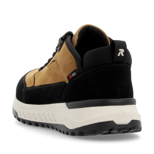 Rieker Herren Sneaker Low kamelbraun-schwarz