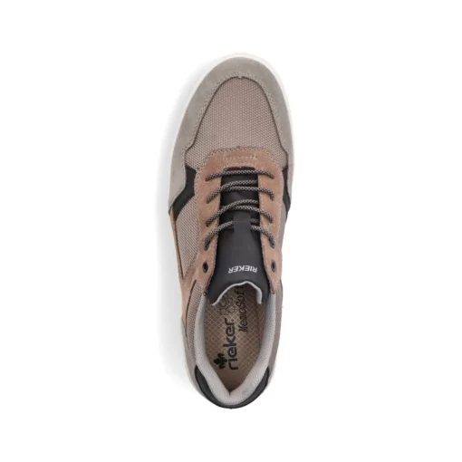 Rieker Herren Sneaker Low platingrau-nussbraun