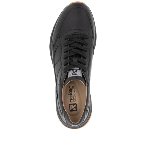 Rieker Herren Sneaker Low mattschwarz