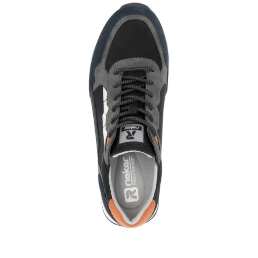 Rieker Herren Sneaker Low dunkelblau-grau