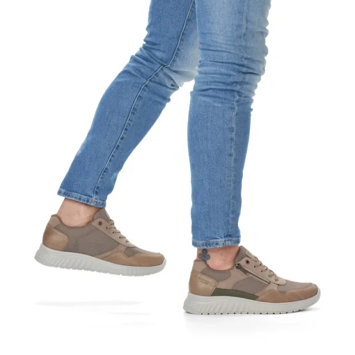 Rieker Herren Sneaker Low beige-reinweiß