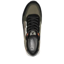 Rieker Herren Sneaker Low khaki-schwarz