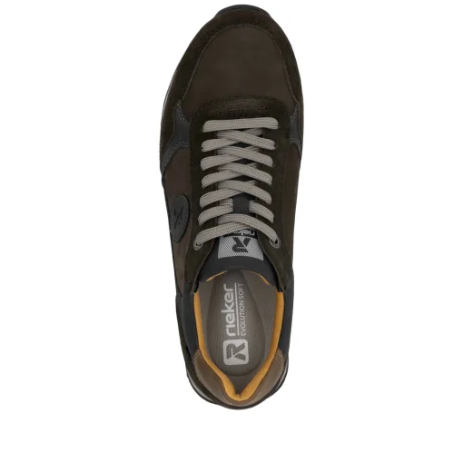 Rieker Herren Sneaker Low carbongrau-schwarz