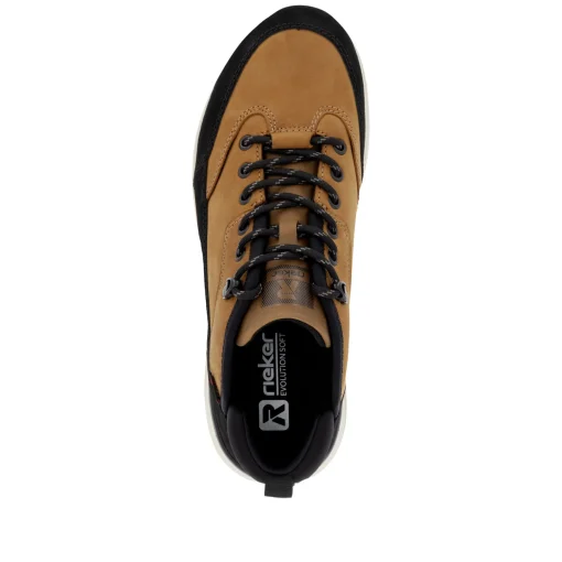 Rieker Herren Sneaker Low kamelbraun-schwarz