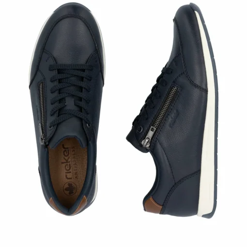 Rieker Herren Sneaker Low stahlblau