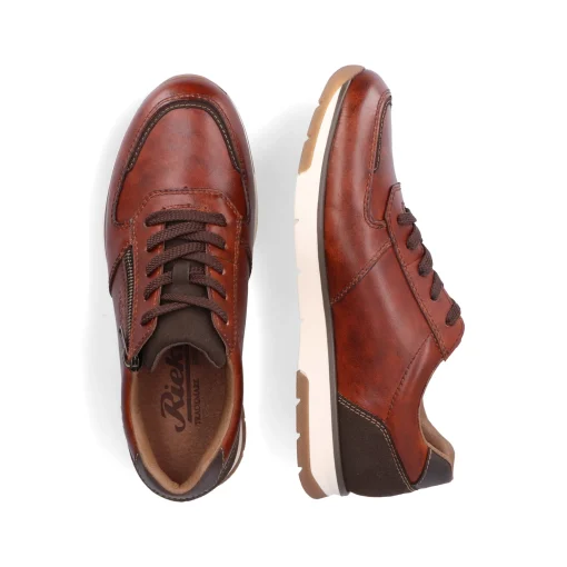 Rieker Herren Sneaker Low rotbraun