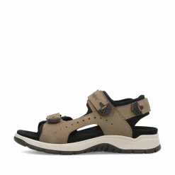 Rieker Herren Trekkingsandalen hellbraun