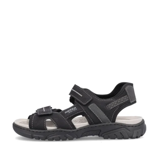 Rieker Herren Trekkingsandalen tiefschwarz