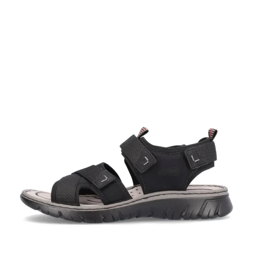 Rieker Herren Trekkingsandalen tiefschwarz