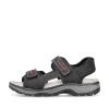 Rieker Herren Trekkingsandalen asphaltschwarz