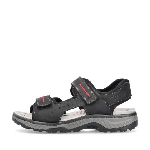 Rieker Herren Trekkingsandalen asphaltschwarz