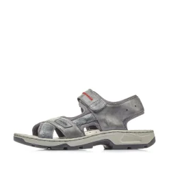 Rieker Herren Trekkingsandalen asphaltgrau