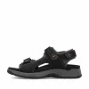 Rieker Herren Trekkingsandalen nachtschwarz