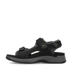 Rieker Herren Trekkingsandalen nachtschwarz
