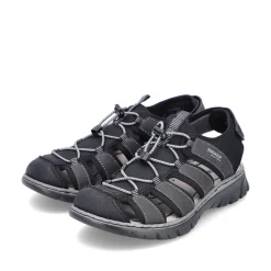 Rieker Herren Trekkingsandalen graphitschwarz