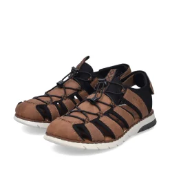 Rieker Herren Trekkingsandalen nussbraun
