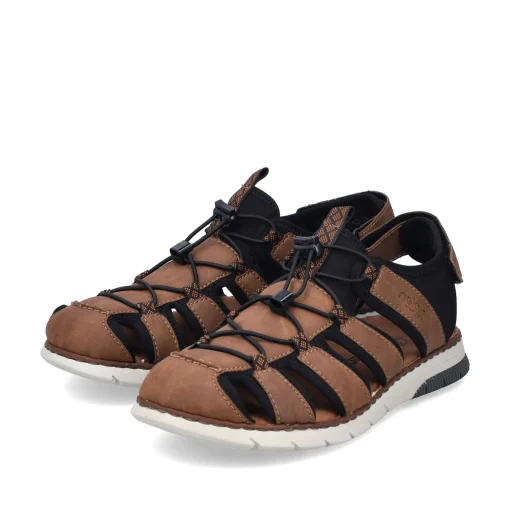 Rieker Herren Trekkingsandalen nussbraun