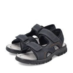 Rieker Herren Trekkingsandalen mitternachtsschwarz