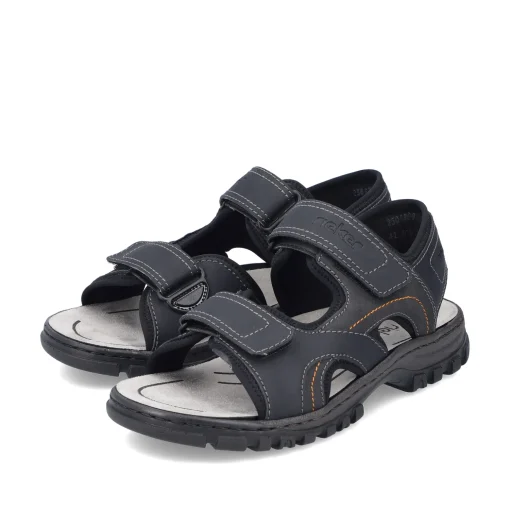 Rieker Herren Trekkingsandalen mitternachtsschwarz