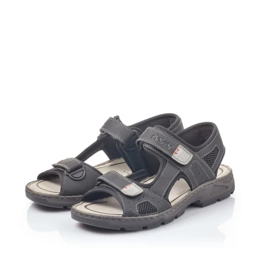 Rieker Herren Trekkingsandalen graphitschwarz
