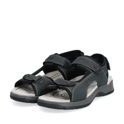 Rieker Herren Trekkingsandalen blaugrau