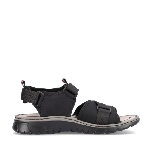 Rieker Herren Trekkingsandalen tiefschwarz