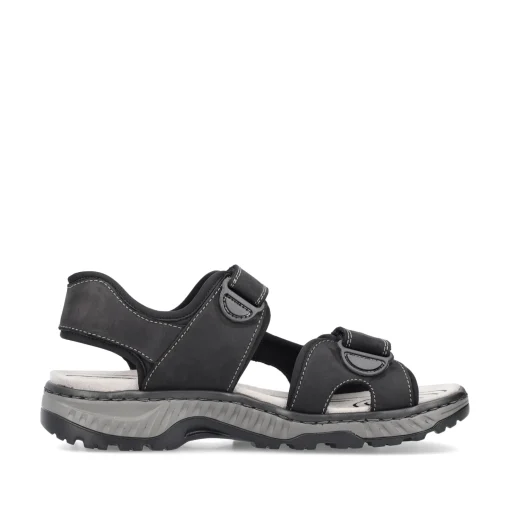 Rieker Herren Trekkingsandalen asphaltschwarz