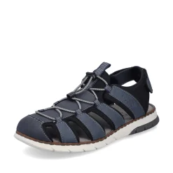Rieker Herren Trekkingsandalen stahlblau