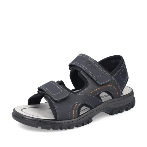 Rieker Herren Trekkingsandalen mitternachtsschwarz