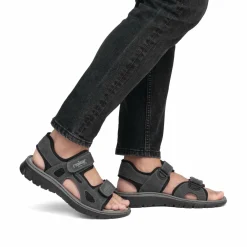 Rieker Herren Trekkingsandalen steingrau