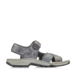 Rieker Herren Trekkingsandalen asphaltgrau