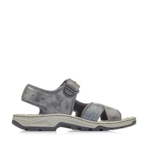 Rieker Herren Trekkingsandalen asphaltgrau