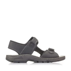 Rieker Herren Trekkingsandalen graphitschwarz