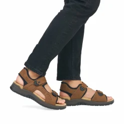 Rieker Herren Trekkingsandalen holzbraun