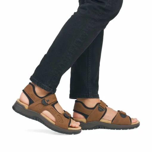 Rieker Herren Trekkingsandalen holzbraun