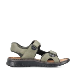 Rieker Herren Trekkingsandalen grüngrau