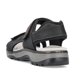 Rieker Herren Trekkingsandalen asphaltschwarz