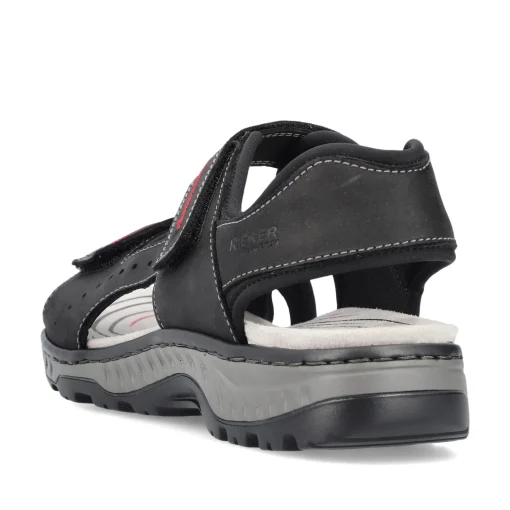 Rieker Herren Trekkingsandalen asphaltschwarz