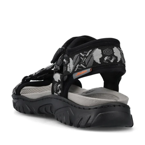 Rieker Herren Trekkingsandalen asphaltschwarz-grau
