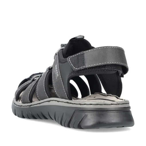 Rieker Herren Trekkingsandalen graphitschwarz