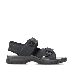 Rieker Herren Trekkingsandalen mitternachtsschwarz
