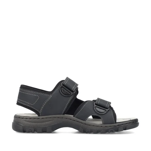 Rieker Herren Trekkingsandalen mitternachtsschwarz